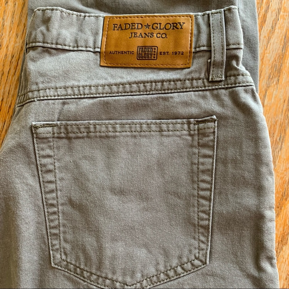 Vintage Olive Green High Waisted Jeans By Faded G… - image 4